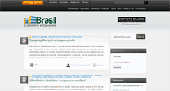 Desktop Screenshot of brasil-economia-governo.org.br